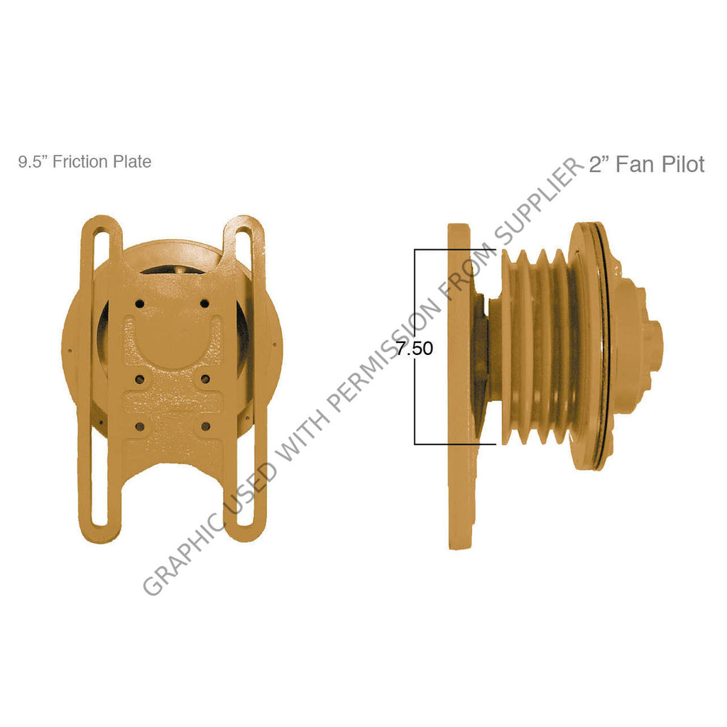 KM  N20 91027 REMANUFACTURED FAN CLUTCH DM-STYLE