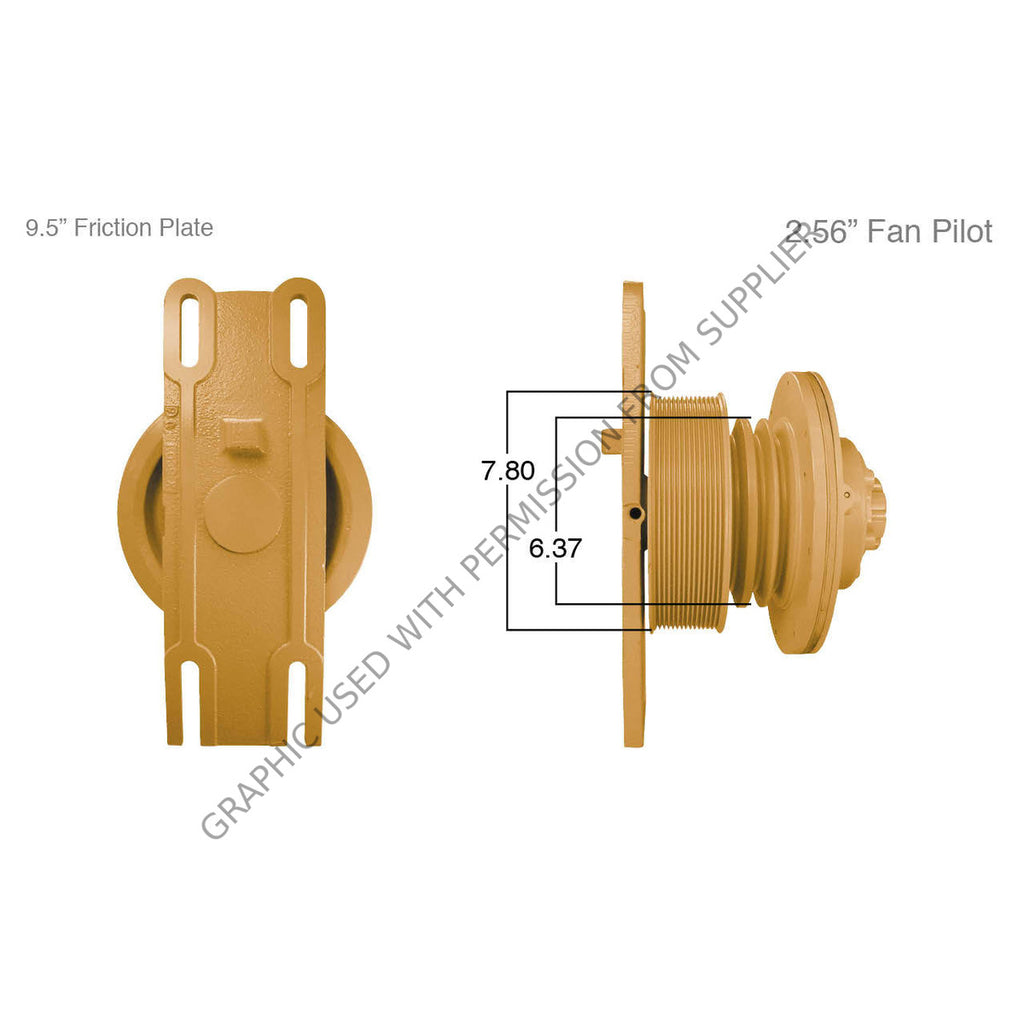 KM  N20 91059 REMAN FAN CLUTCH, HT/S TYPE