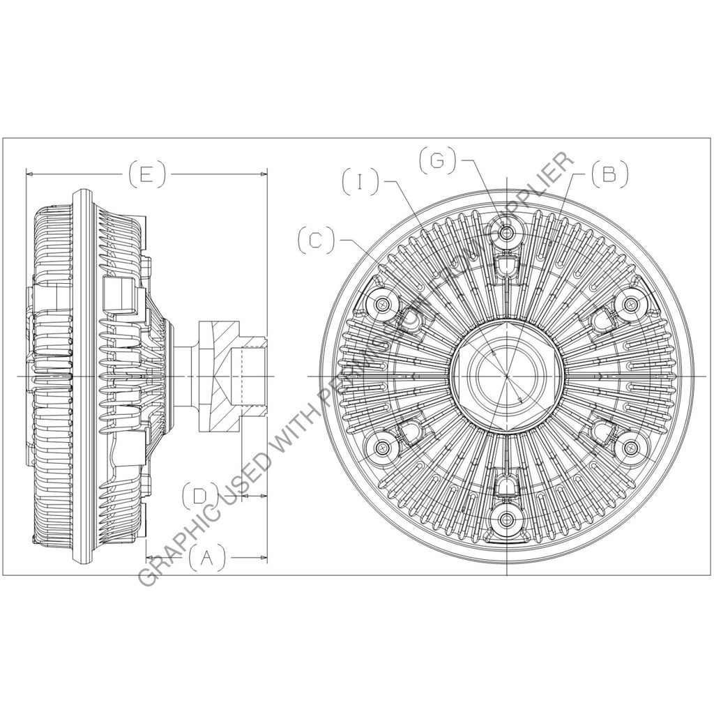 KYS 010023963 CLUTCH-FAN,VISC CLUTCH 805 ISC 2010