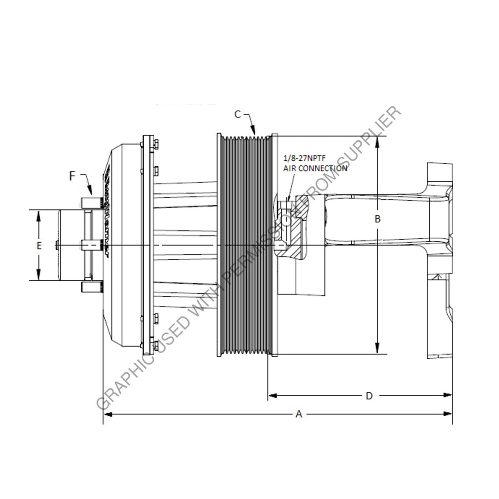 KYS 010032431 HUB CLUTCH-ENG FAN DRIVE,ISX