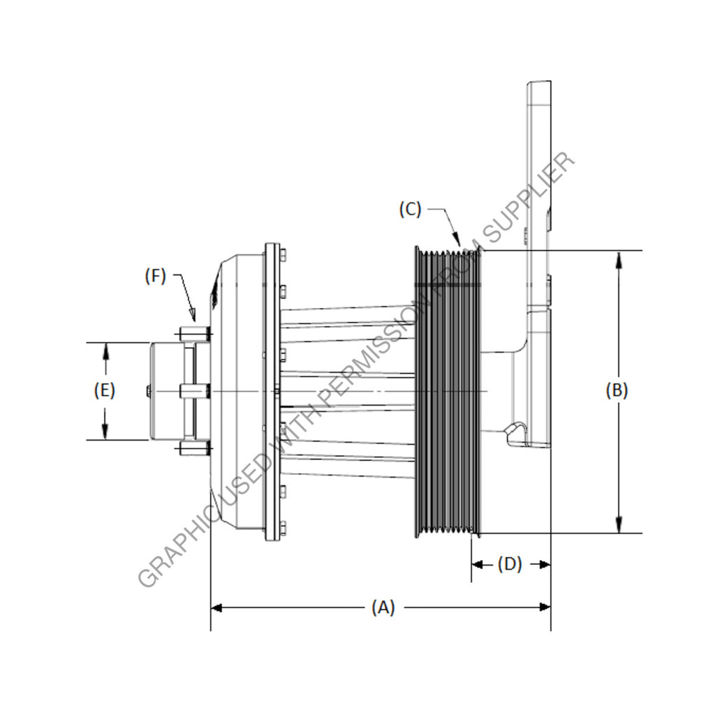 KYS 010032444 FAN DRV,K30,S60,8.93L,POLY