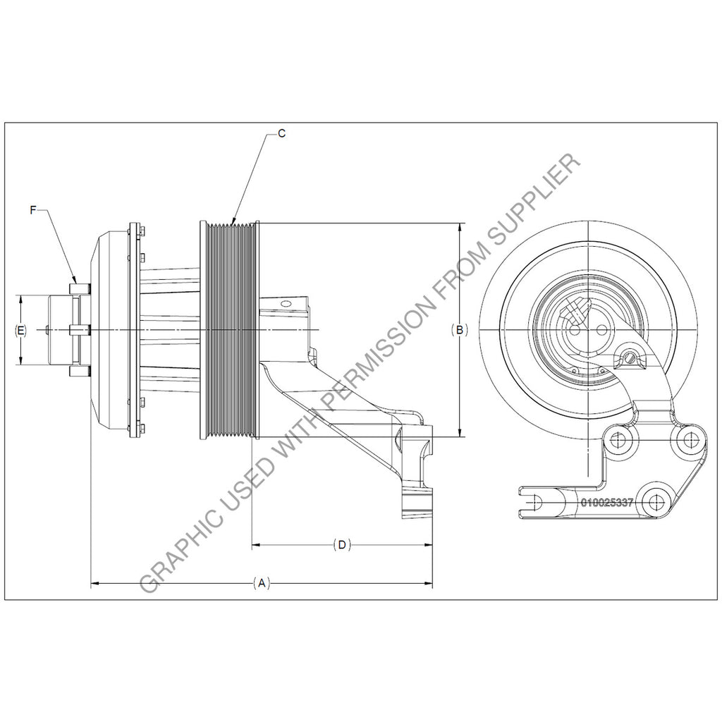 KYS 010032446 BORG-K30 292MM ISX MEX07 MEX