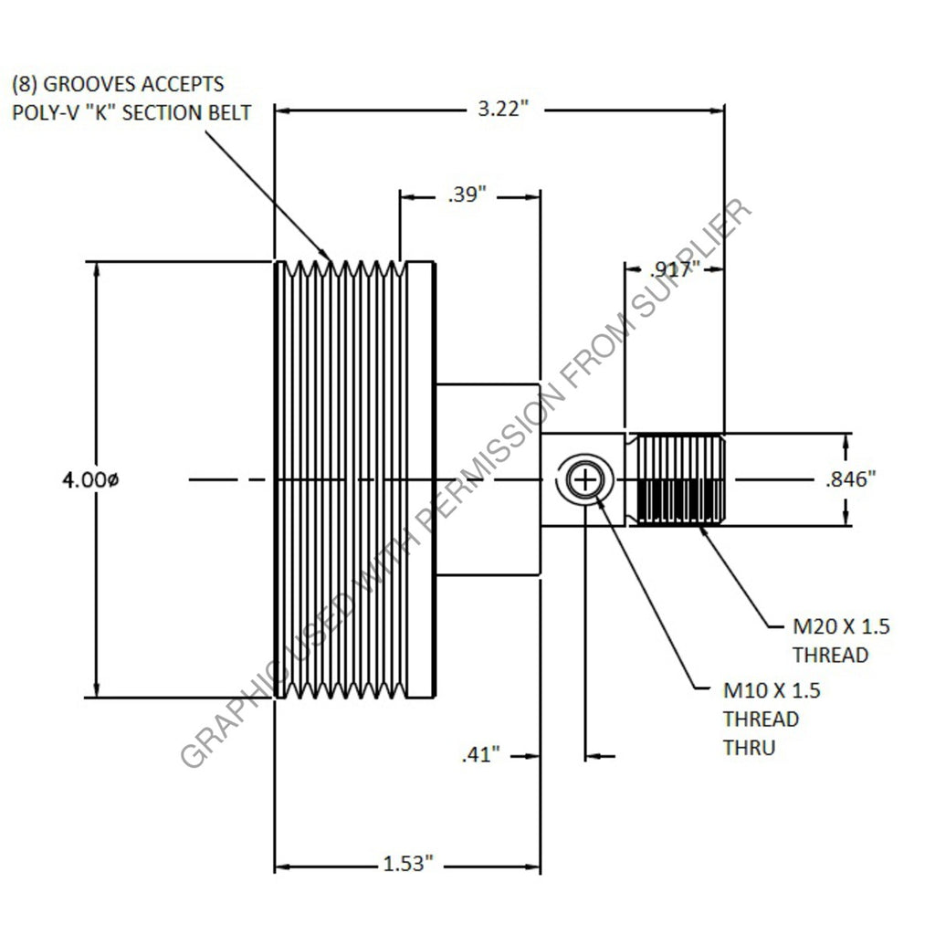 KYS 1077 07756 01 IDLER PULLEY