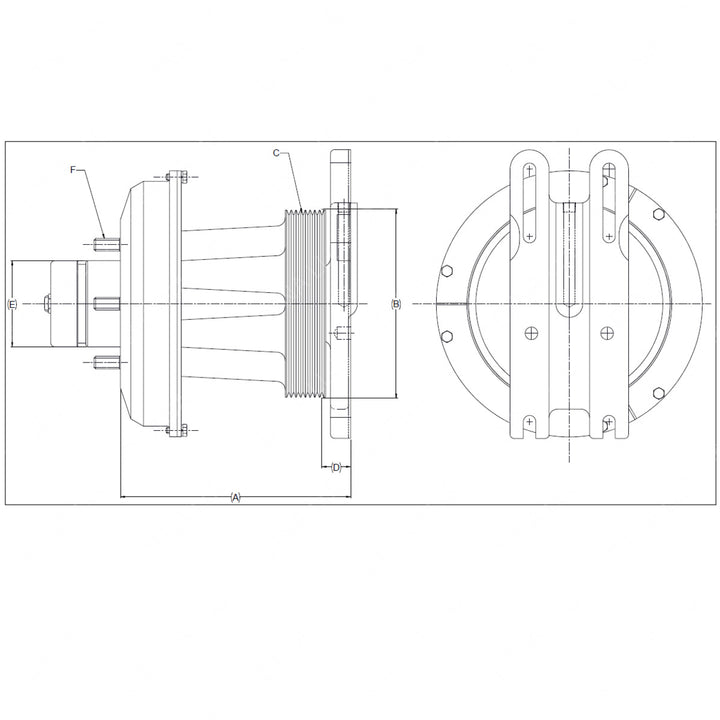 KYS 1077 08166 01 FAN HUB ASSY