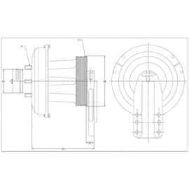 KYS 1077 09015 03 FAN HUB ASSY