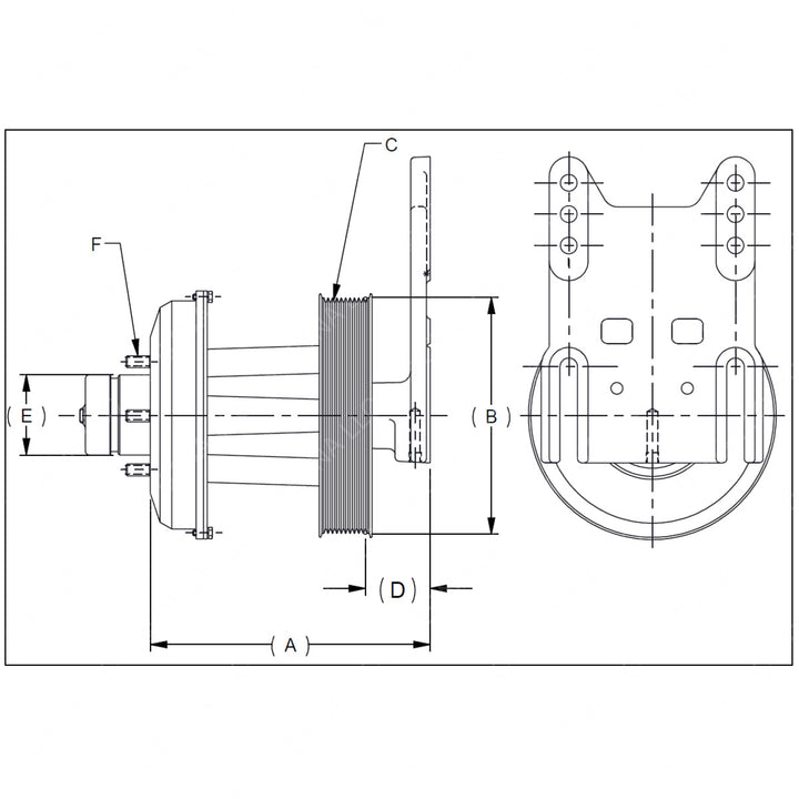 KYS 1077 09059 02 FAN HUB ASSY