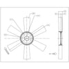 KYS 4735 35480 10 FAN BLADE