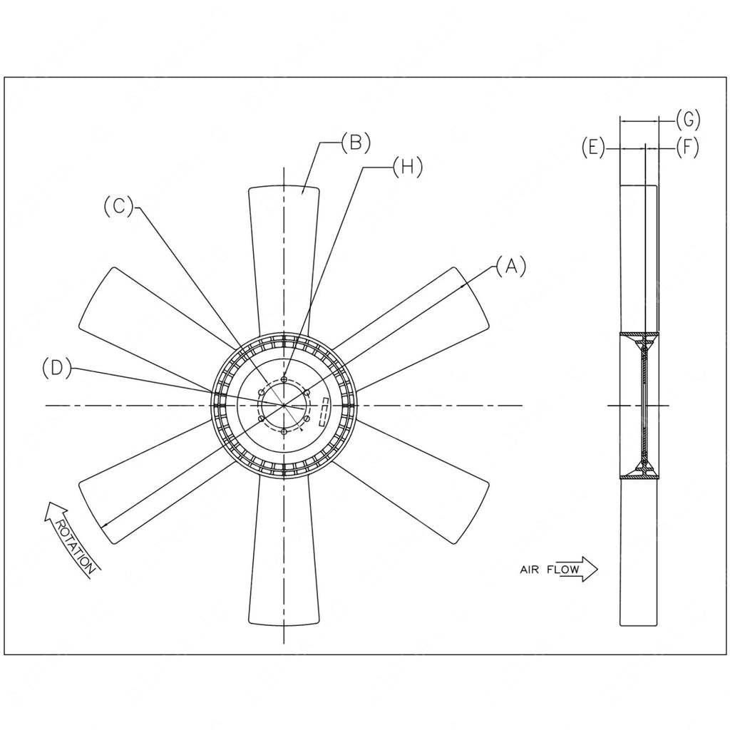 KYS 4735 35480 10 FAN BLADE