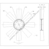 KYS 4735 38585 02 FAN ASSY 8 BLADE