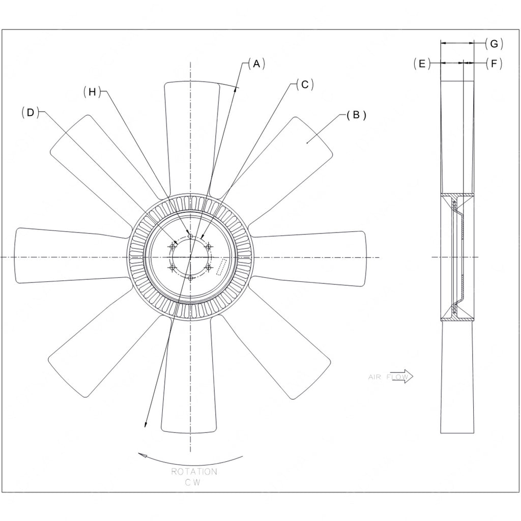 KYS 4735 41134 41 FAN 32X8 200 PILOT