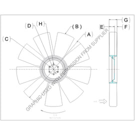 KYS 4735 41497 01 FAN ASSY - ENG COOLING