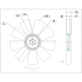 KYS 4735 41497 08 FAN ASSY