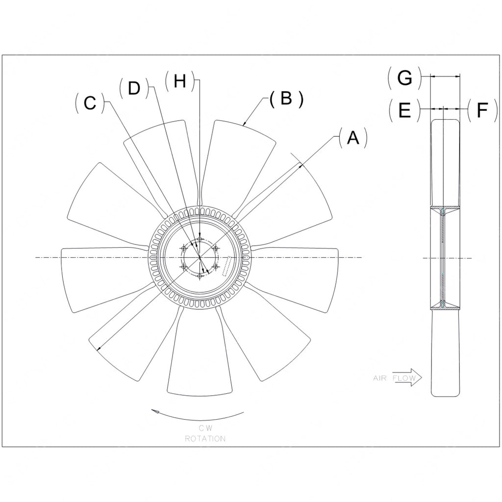 KYS 4735 41498 08 FAN ASSY - ENG COOLING