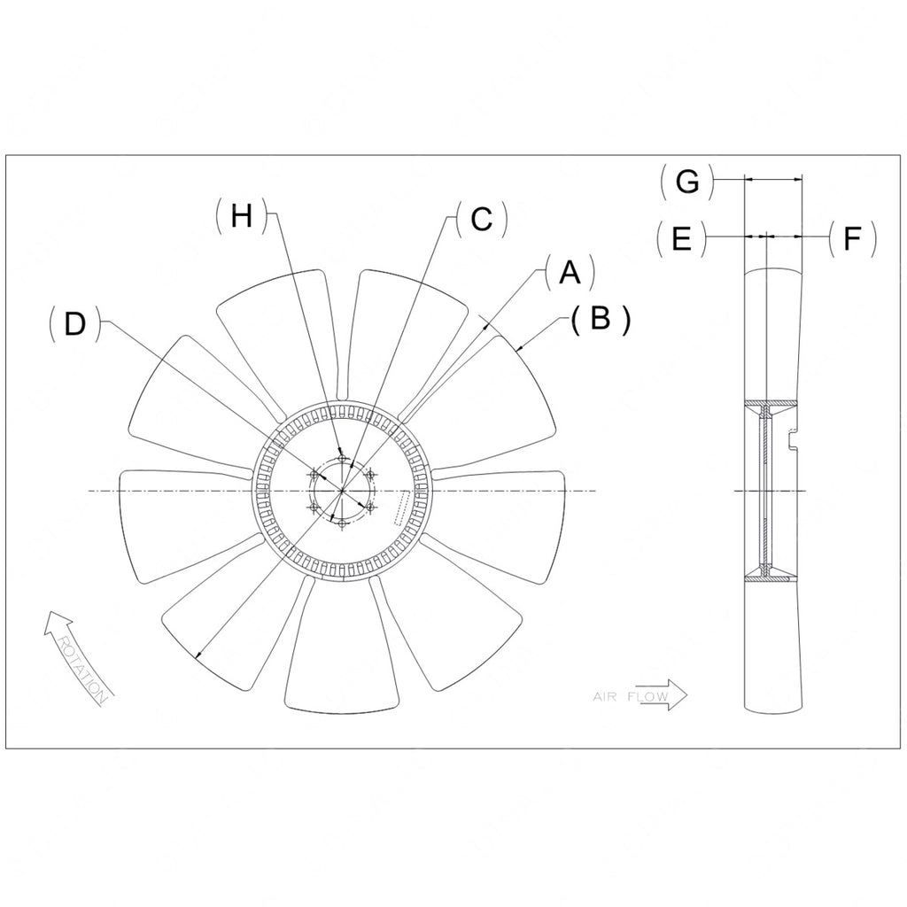 KYS 4735 43217 03 KYSOR FAN ASSY