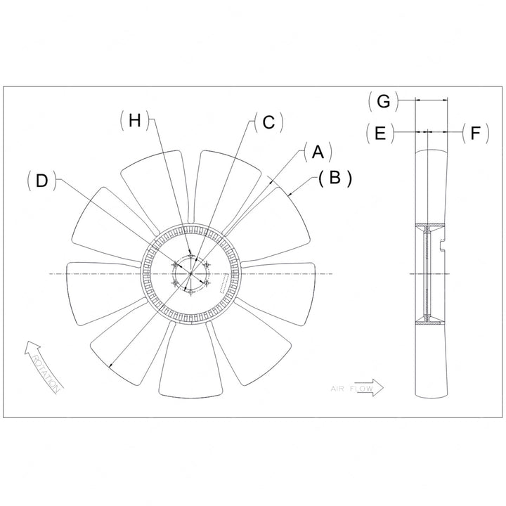 KYS 4735 43217 03 KYSOR FAN ASSY