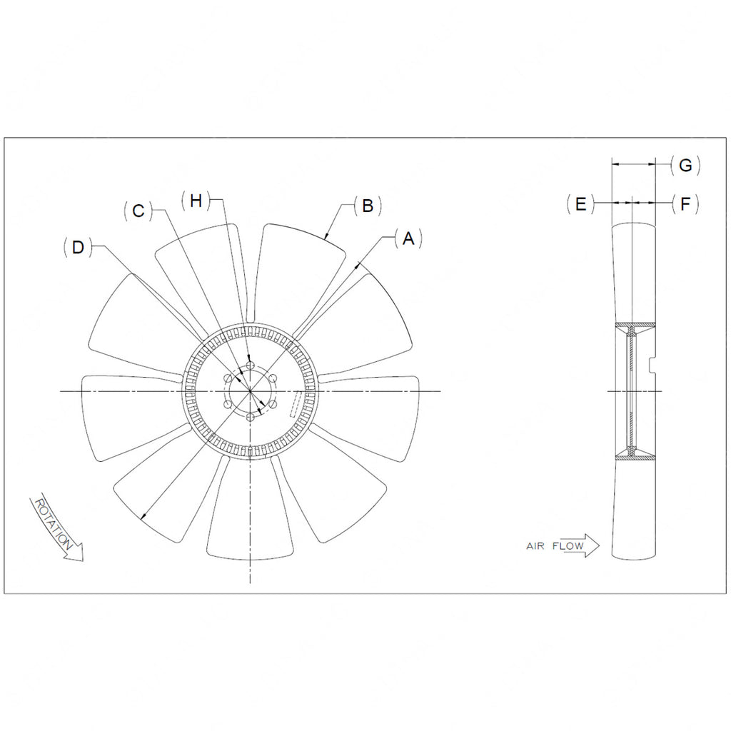 KYS 4735 43368 02 FAN 26X9, 325PW