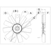 KYS 4735 44000 03 FAN 32X11 3.5PW 2.56