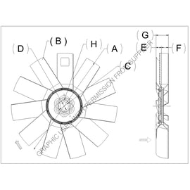 KYS 4735 44000 03 FAN 32X11 3.5PW 2.56