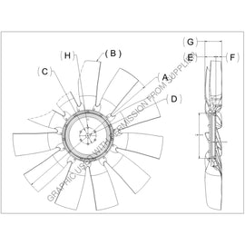 KYS 4735 44003 12 FAN,32X11,3.5PW,2.56