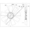 KYS 4735 44566 06 COOLING FAN,30 ,9 BLADE,HDX