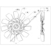 KYS 4735 44610 01 FAN,  NAVISTAR, 32 DIAM, 3.5" BLT CIRCLE