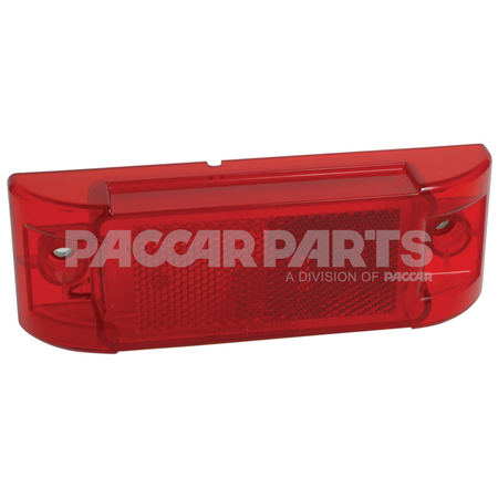 LB046702 Lamp  Marker Rect 6 Inch Red