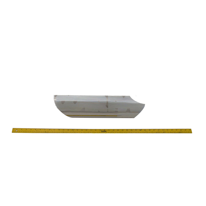 M66-6829-1180 PIPE-STAND 5" POL NICR 18" CLEAR COAT