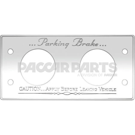MC025 PLATE-SS PARKING BRAKE CONTROL STATEMENT