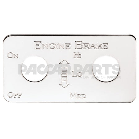 MC132 PLATE-SWITCH SS-ENGINE BRAKE HI, LO, MED