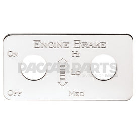 MC132 PLATE-SWITCH SS-ENGINE BRAKE HI, LO, MED