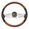 MC1386 WHEEL-STEERING 18" TWO SPOKE WOOD W/LTH