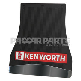 MD-K93CF Mudflap - Black W/Chrome Weight PR