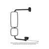 MEK 514146420 MIRROR HEAD-RMT,LH,AAT,CHROME