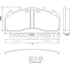 MPBD1708HD AIR DISC BRAKE PAD HIGH FREQUENCY EXTREM