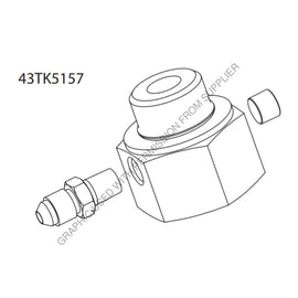 MPM 43TK5157 SHORT LUBE TEE W/FITTINGS