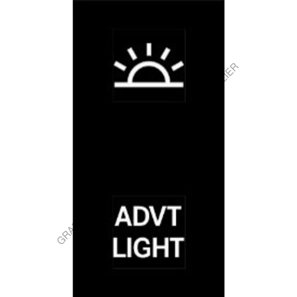 MQT 22G0117 FLT, 2 POS, ADVT LIGHT