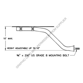 MTQ 569 BRACKET,FENDER 10 MODEL Z AND Z
