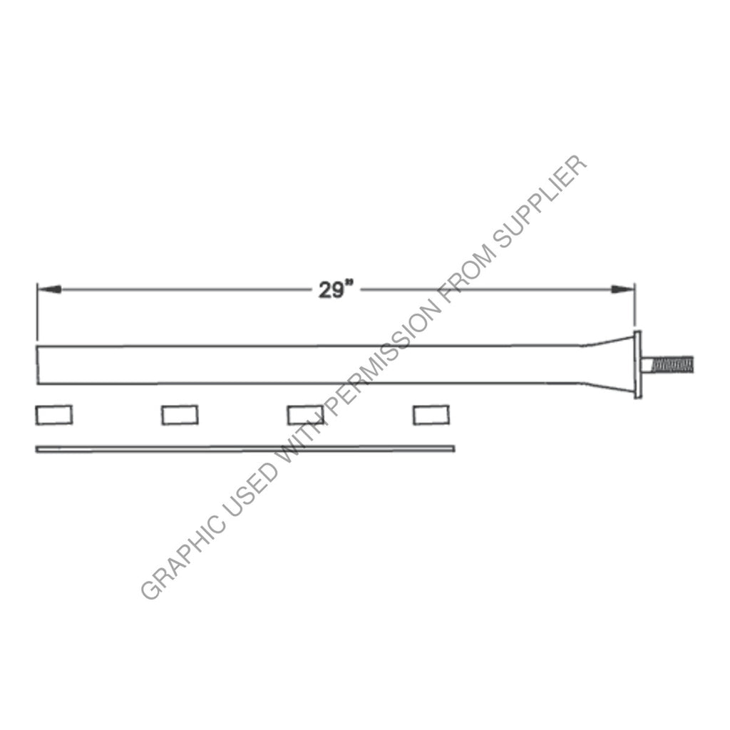 MTQ 576 BRACKET,FENDER STRAIGHT CHROME 4BOLT Z A