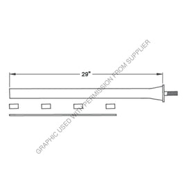 MTQ 576 BRACKET,FENDER STRAIGHT CHROME 4BOLT Z A