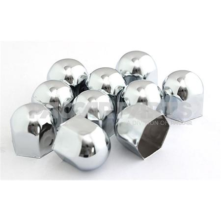 MW11011 COVER-NUT LUG 1-1/2 STL CHR (10/PK)
