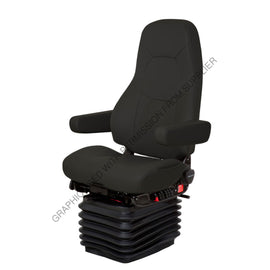 NTS 40049 345 SEAT, ADMIRAL ULTH BLK W/ ARMS