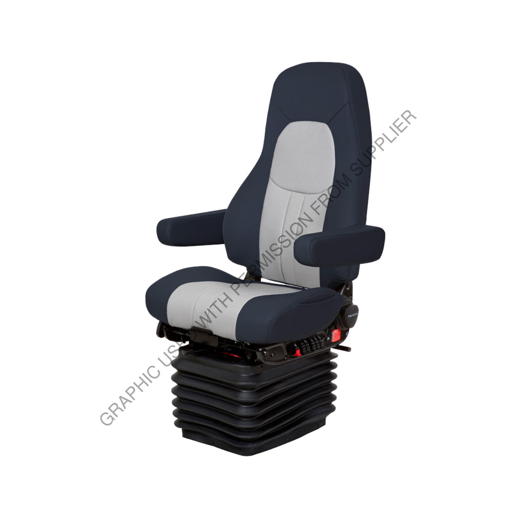 NTS 40049 353 SEAT, ADMIRAL LTHR BLU-GRY W/ ARMS