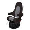 NTS 40050 366 SEAT, COMMODORE CLTH BLK-GRY W/ ARMS