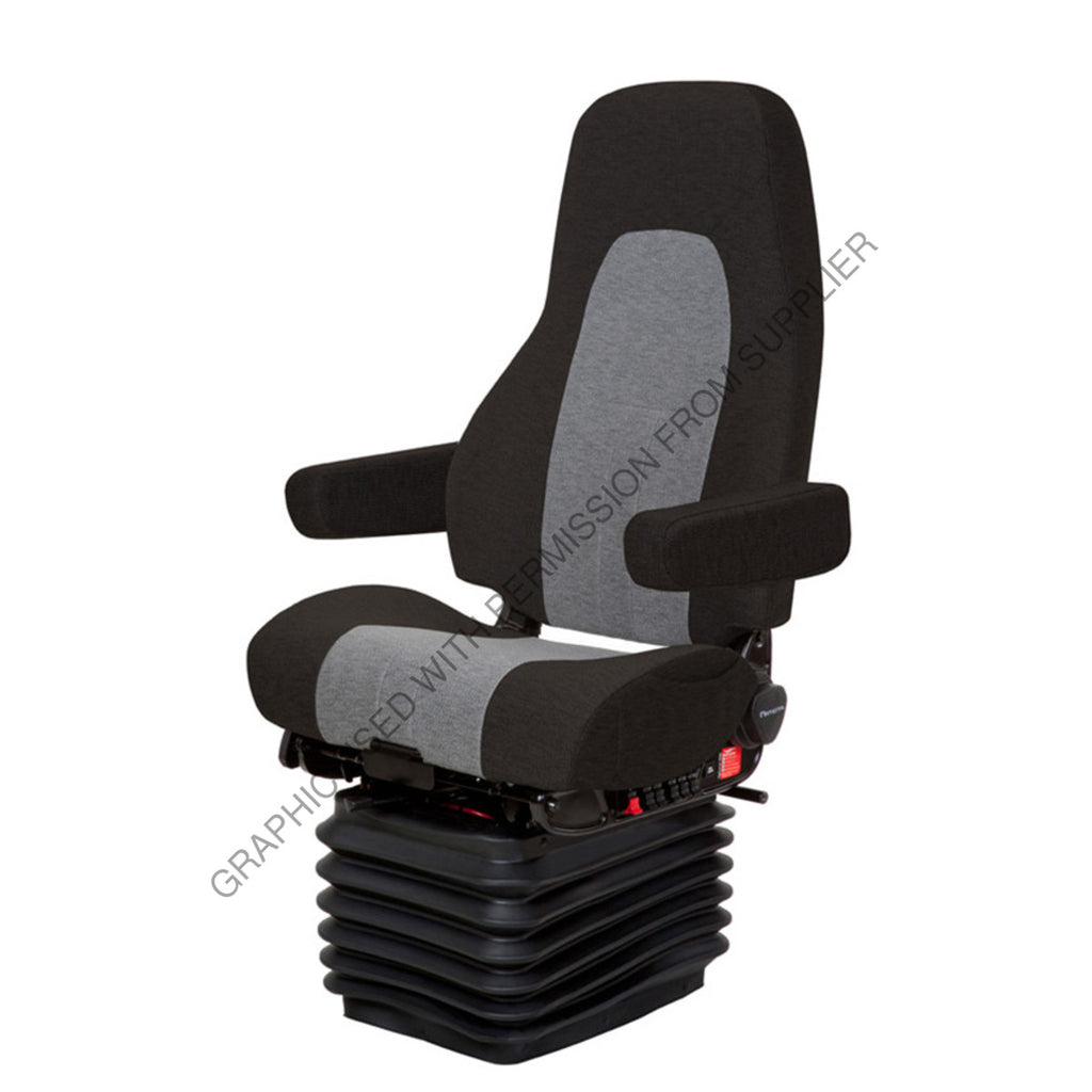 NTS 40050 366 SEAT, COMMODORE CLTH BLK-GRY W/ ARMS