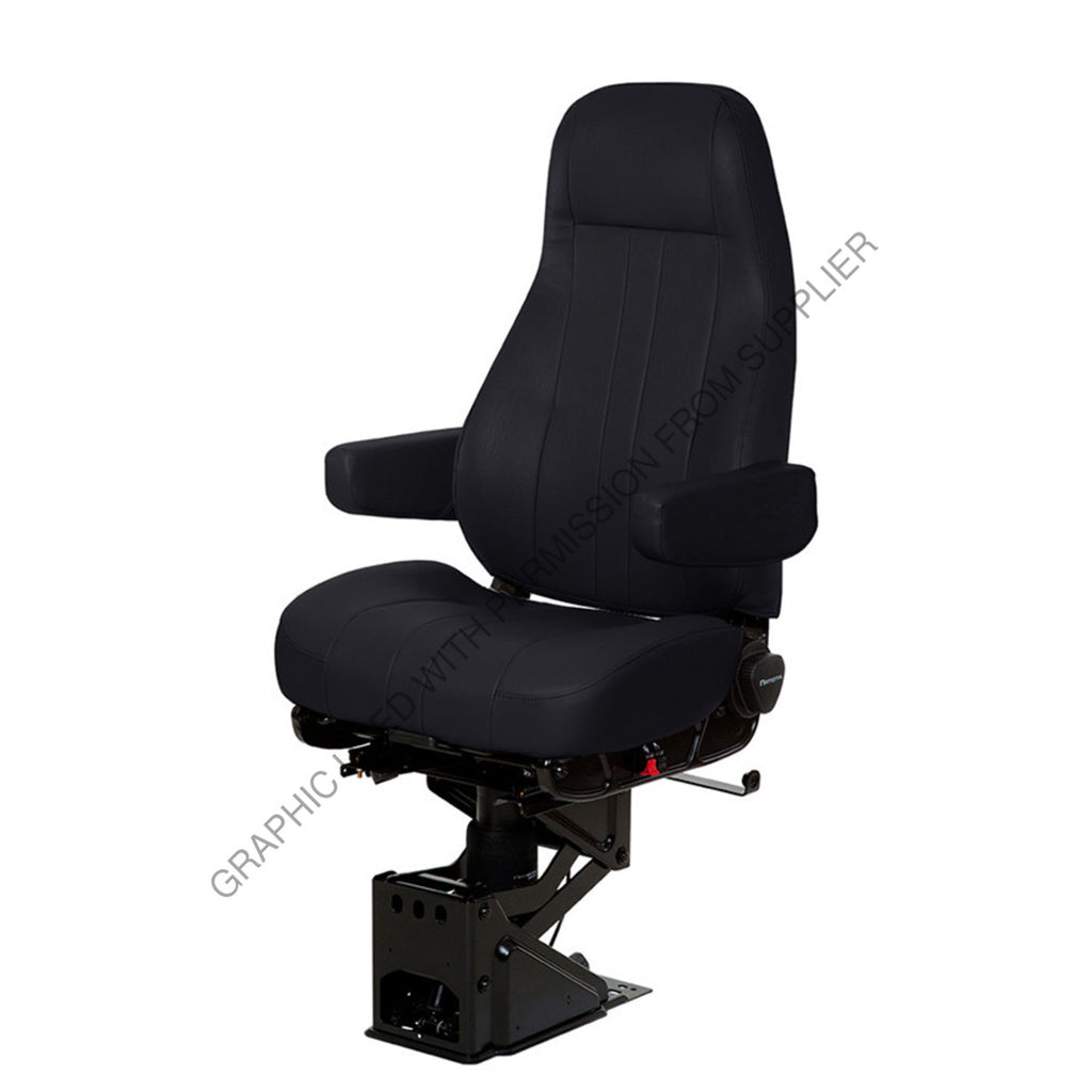 NTS 50764 305 SEAT, CAPTAIN HI VYL BLK W/ ARMS