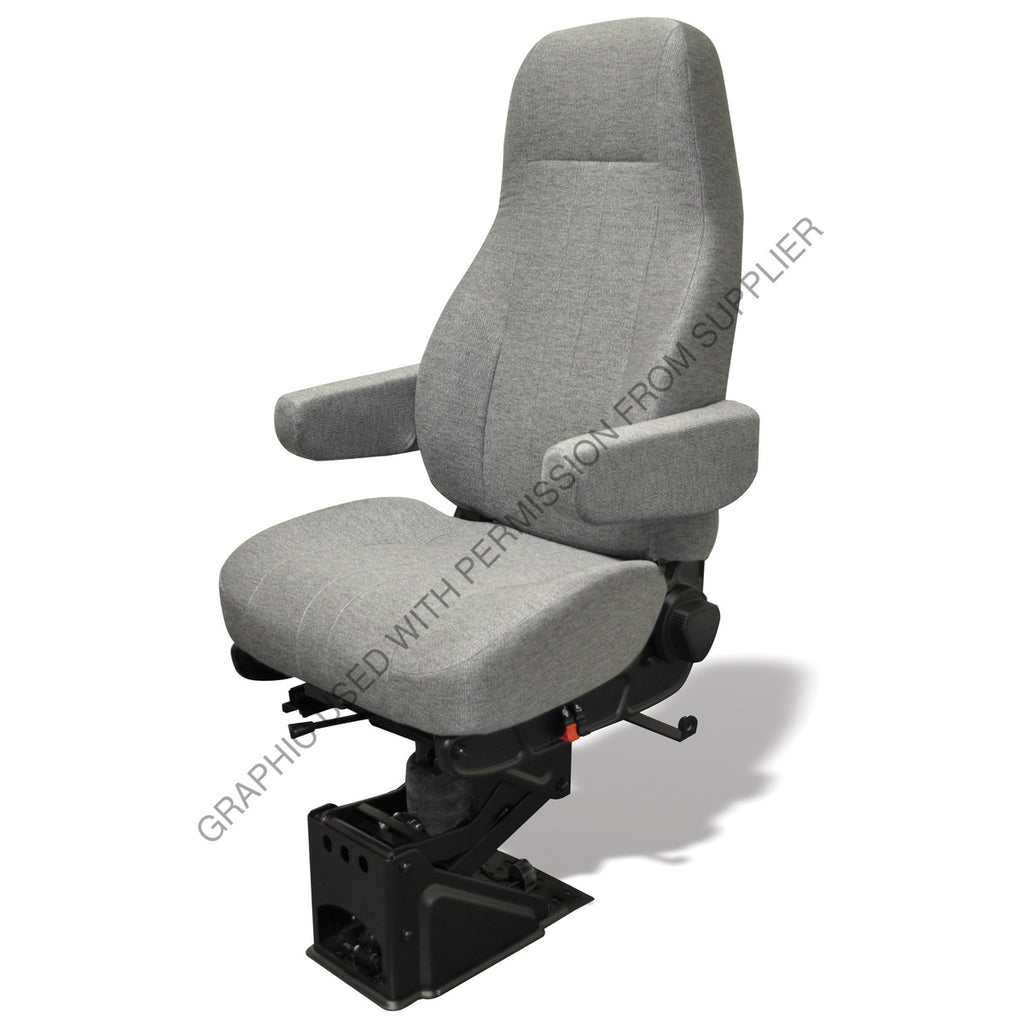 NTS 50764 361 SEAT, CAPTAIN HI CLTH GRY W/ ARMS