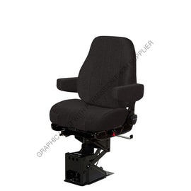 NTS 50765 365 SEAT, CAPTAIN MID CLTH BLK W/ ARMS