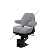 NTS 50766 361 SEAT, CAPTAIN LO CLTH GRY W/ ARMS