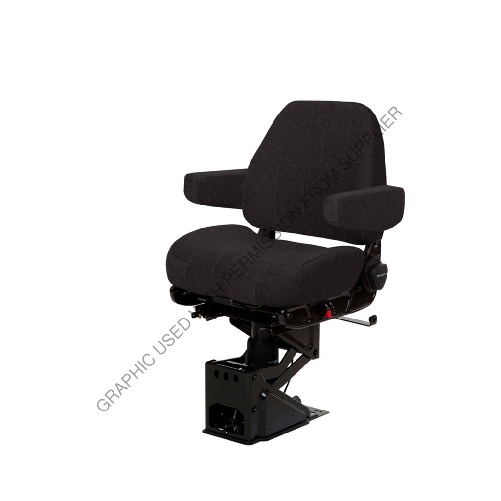 NTS 50766 365 SEAT, CAPTAIN LO CLTH BLK W/ ARMS