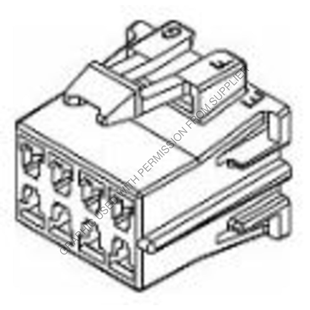 PAC 12064998 B PLUG-8CAV,MP280,2X4,BLK,CONNECTOR
